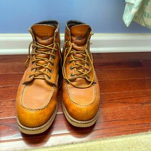 Red Wings Moc Toe boots, used